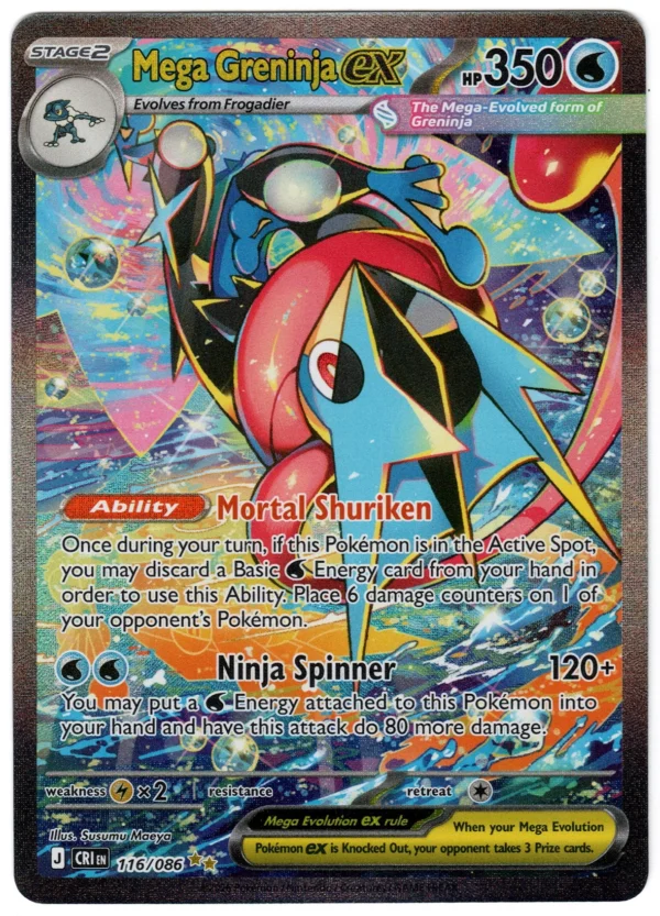 Mega Greninja ex – 116/086 – ME04: Chaos Rising (CRI)